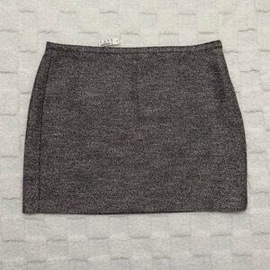 Madewell Broadway & Broome Women’s Sparkly Textured Black Mini Skirt Size 12 NWT
